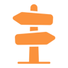Sign post icon
